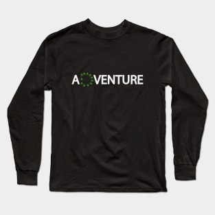 Adventure typographic logo design Long Sleeve T-Shirt